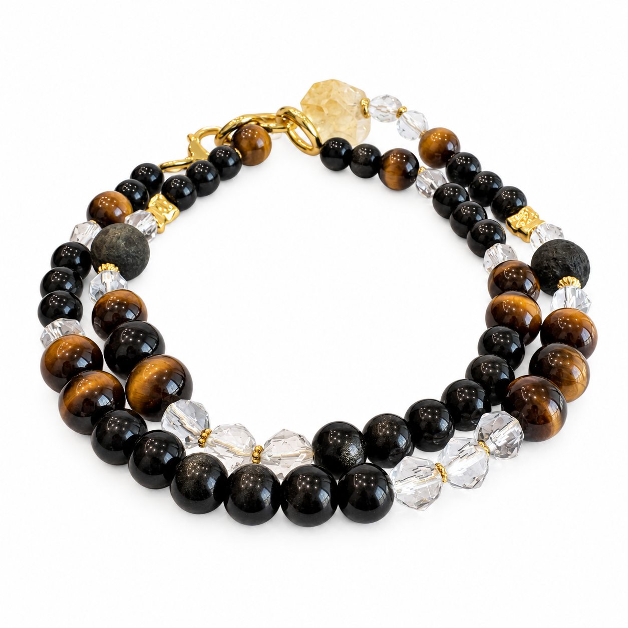 Silver Sheen Obsidian NFC Bracelet for Men | Kyanite & Jadeite - Image 4