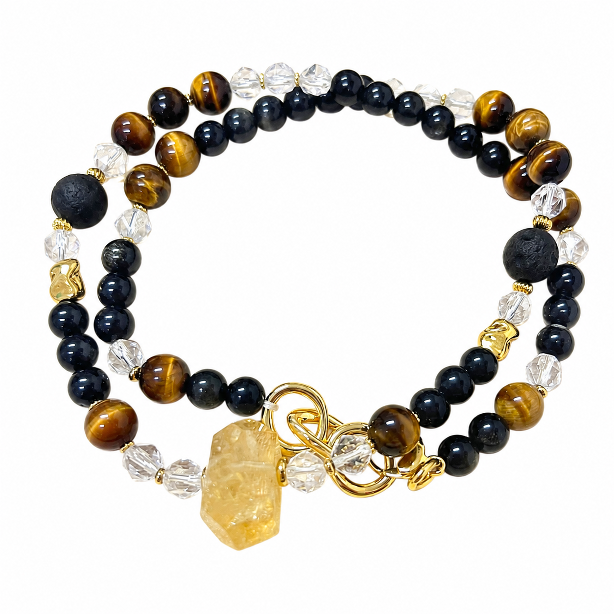 Silver Sheen Obsidian NFC Bracelet for Men | Kyanite & Jadeite - Image 5
