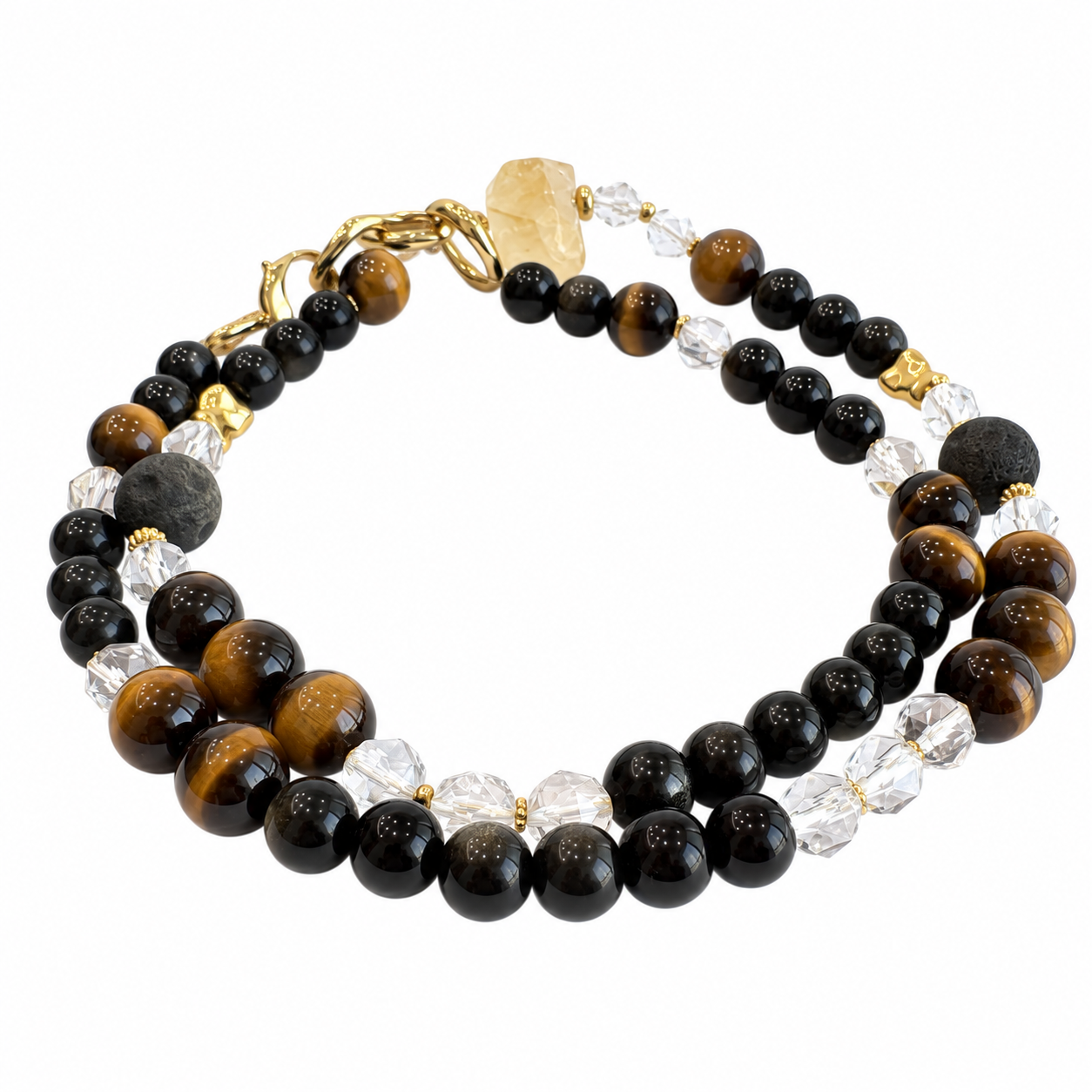 Silver Sheen Obsidian NFC Bracelet for Men | Kyanite & Jadeite - Image 2
