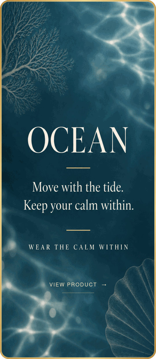 Ocean Crystal Bracelets collection quote