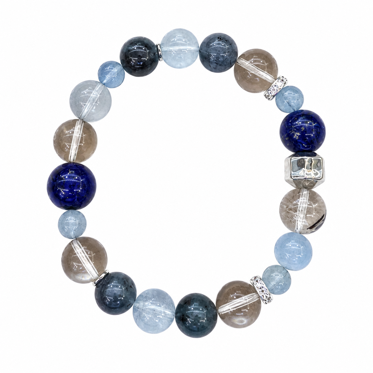 Wood Element NFC Crystal Bracelet | Green Phantom Quartz - Image 5