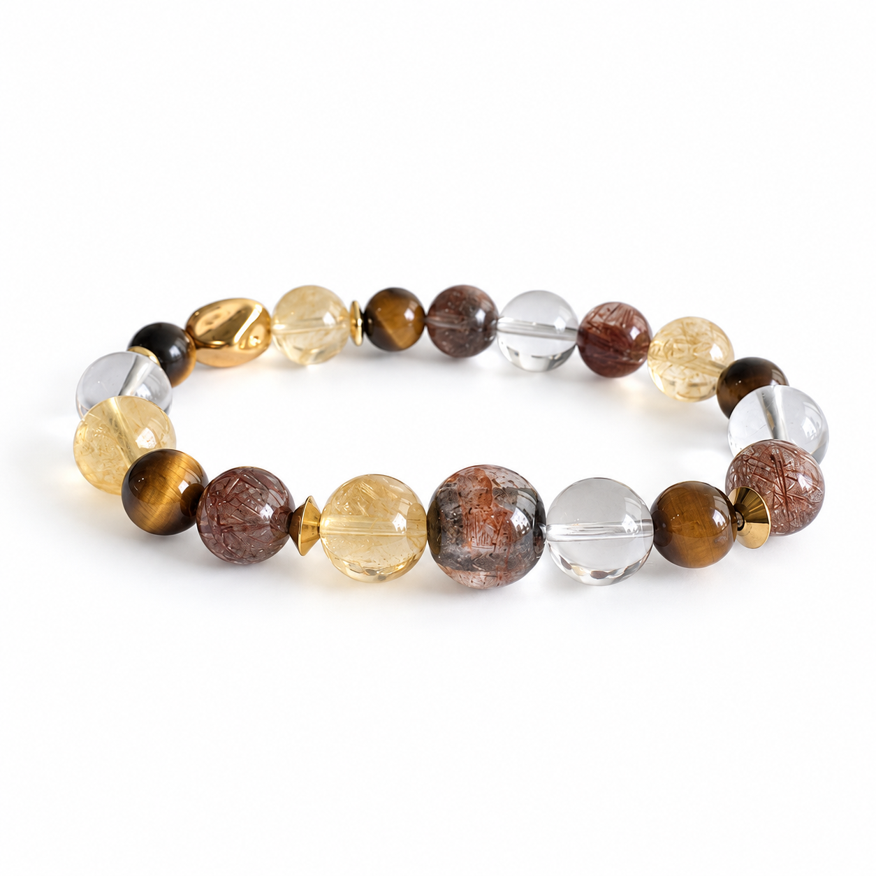 Earth Element NFC Crystal Bracelet | Yellow Tiger Eye