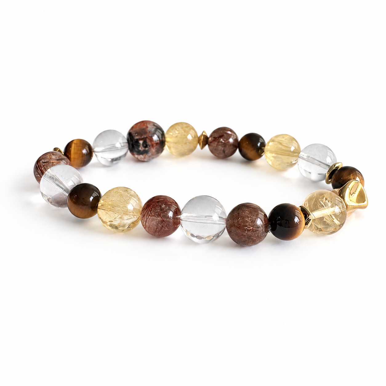 Earth Element NFC Crystal Bracelet | Yellow Tiger Eye - Image 2