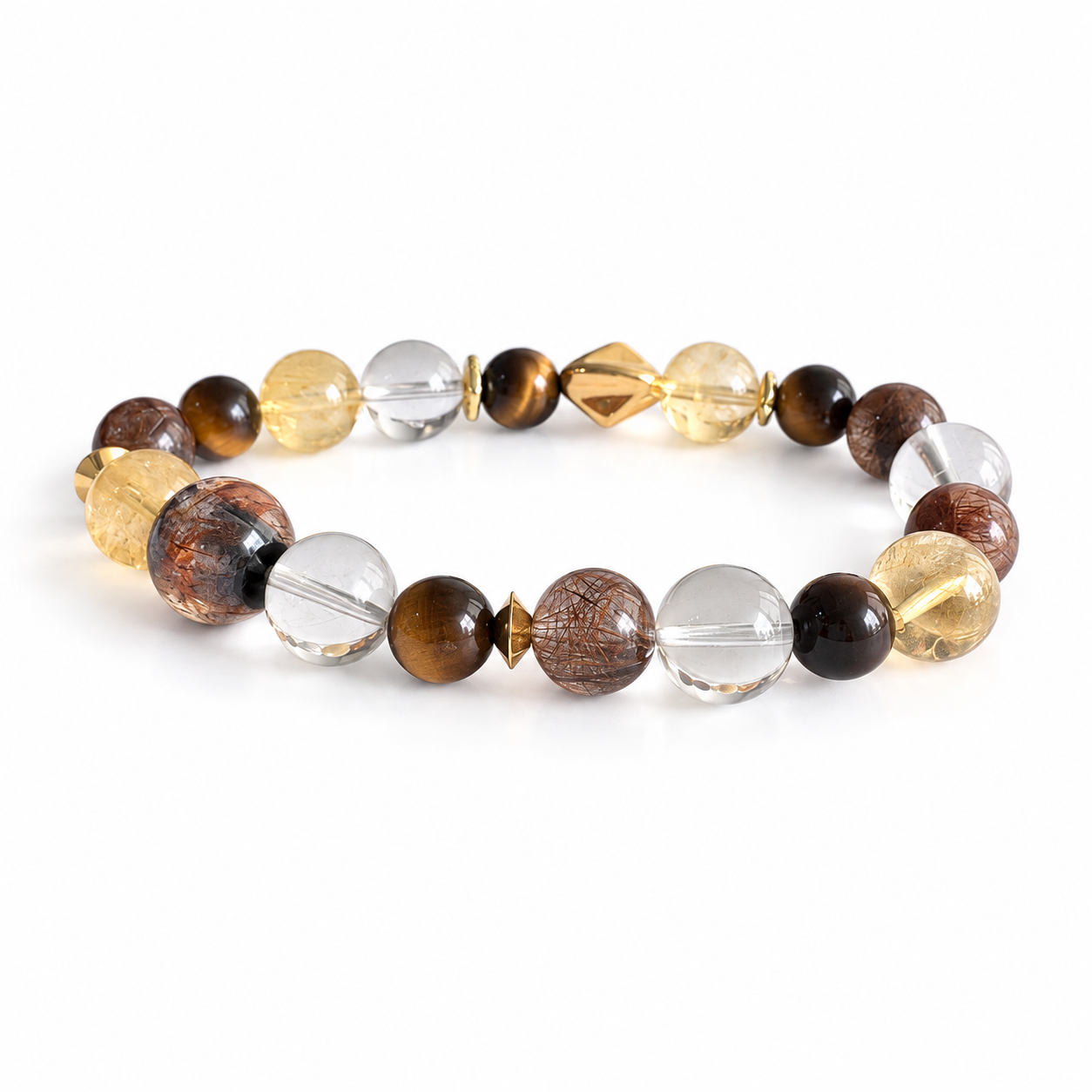 Earth Element NFC Crystal Bracelet | Yellow Tiger Eye - Image 4