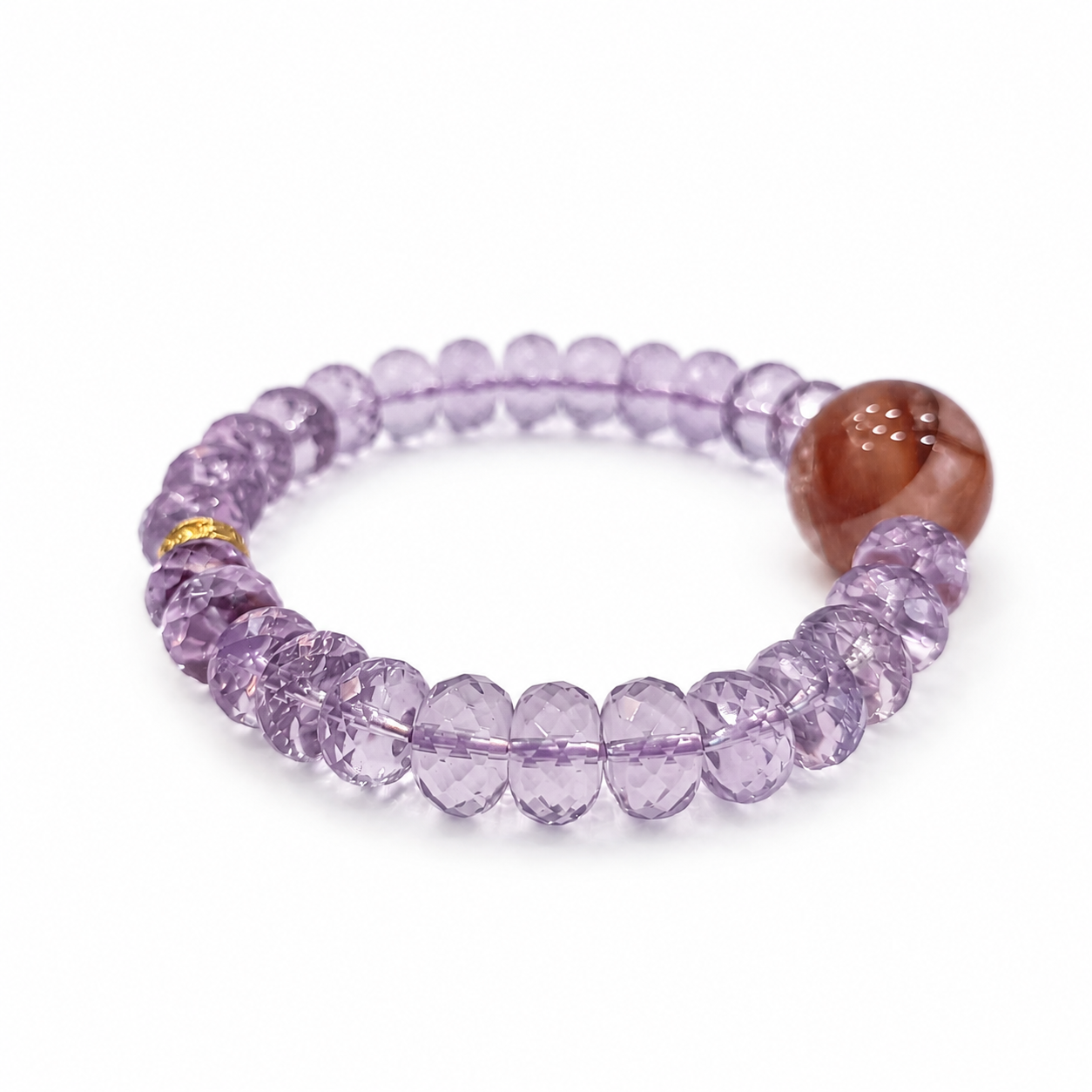 Fire Element NFC Crystal Bracelet | Bolivian Amethyst - Image 4