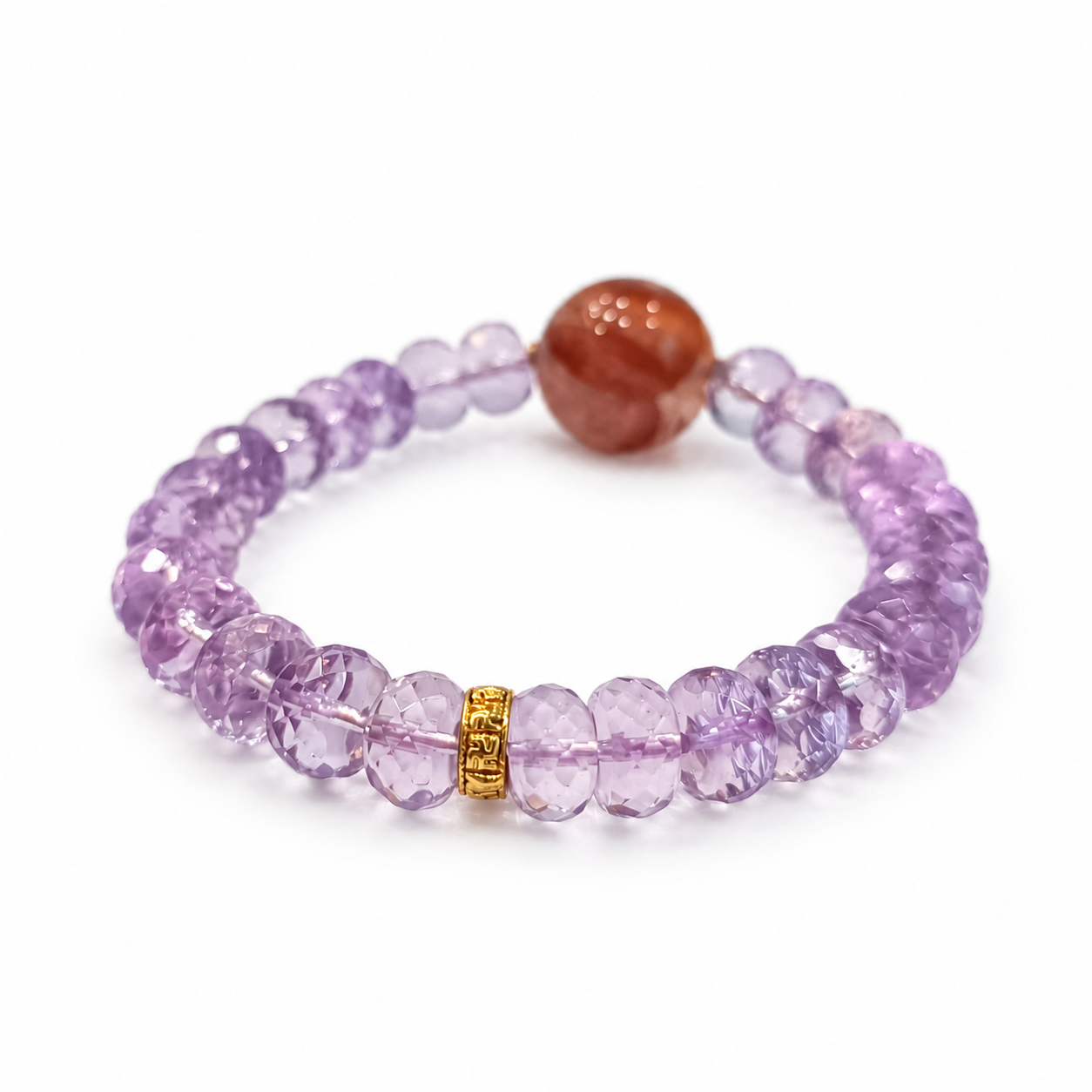 Fire Element NFC Crystal Bracelet | Bolivian Amethyst - Image 3