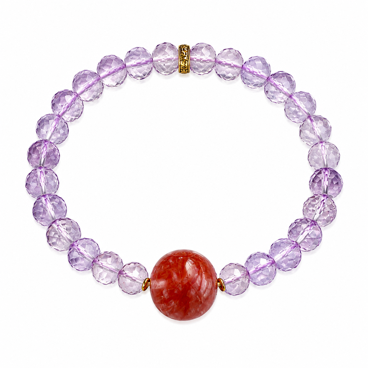 Fire Element NFC Crystal Bracelet | Bolivian Amethyst - Image 5
