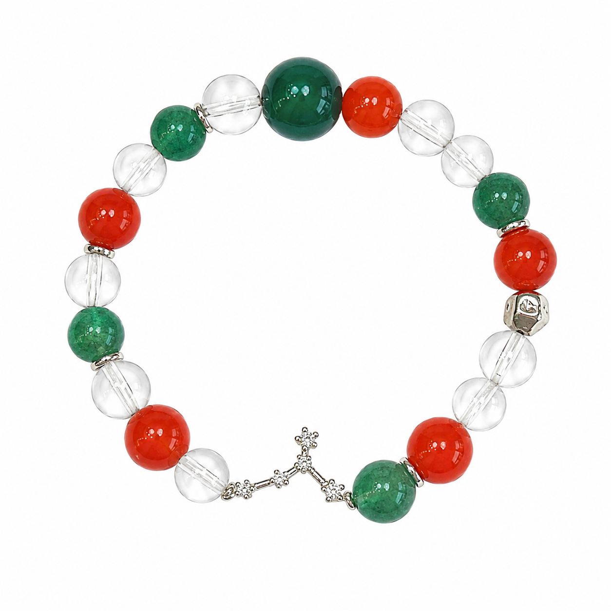 Cancer Zodiac NFC Bracelet | Nanhong Agate & Quartz - Image 5