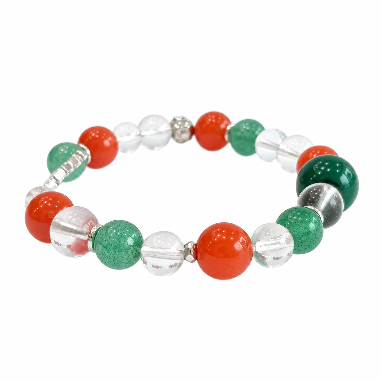 Cancer Zodiac NFC Bracelet | Nanhong Agate & Quartz - Image 2