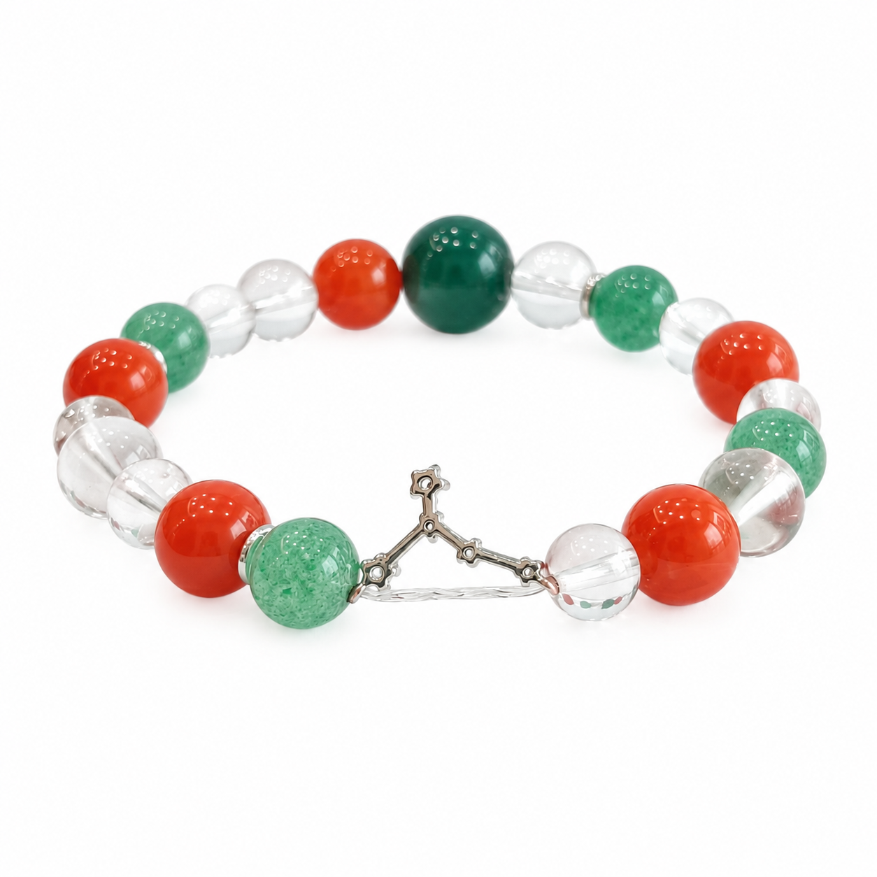 Cancer Zodiac NFC Bracelet | Nanhong Agate & Quartz - Image 3