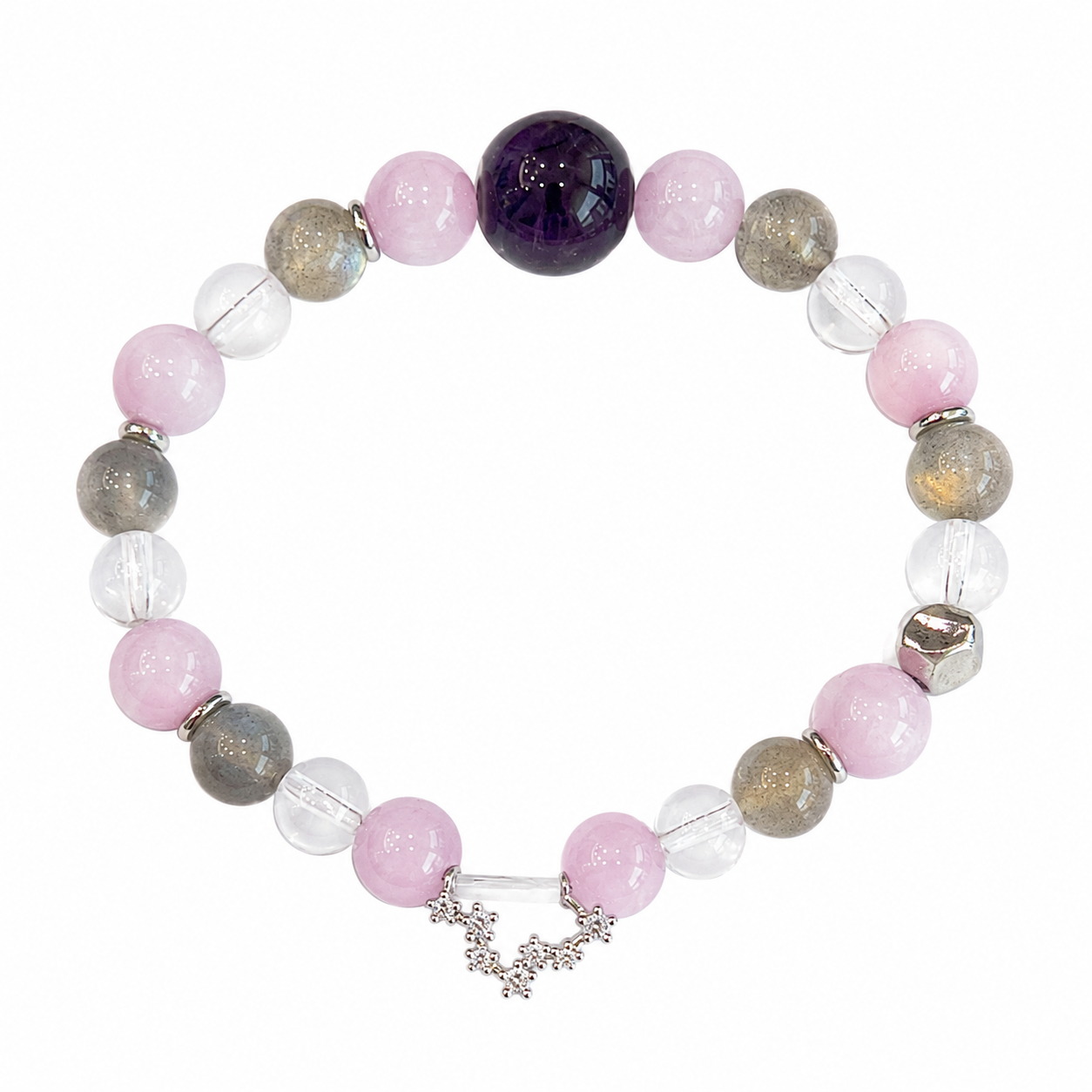 Pisces NFC Crystal Bracelet | Kunzite & Labradorite - Image 5