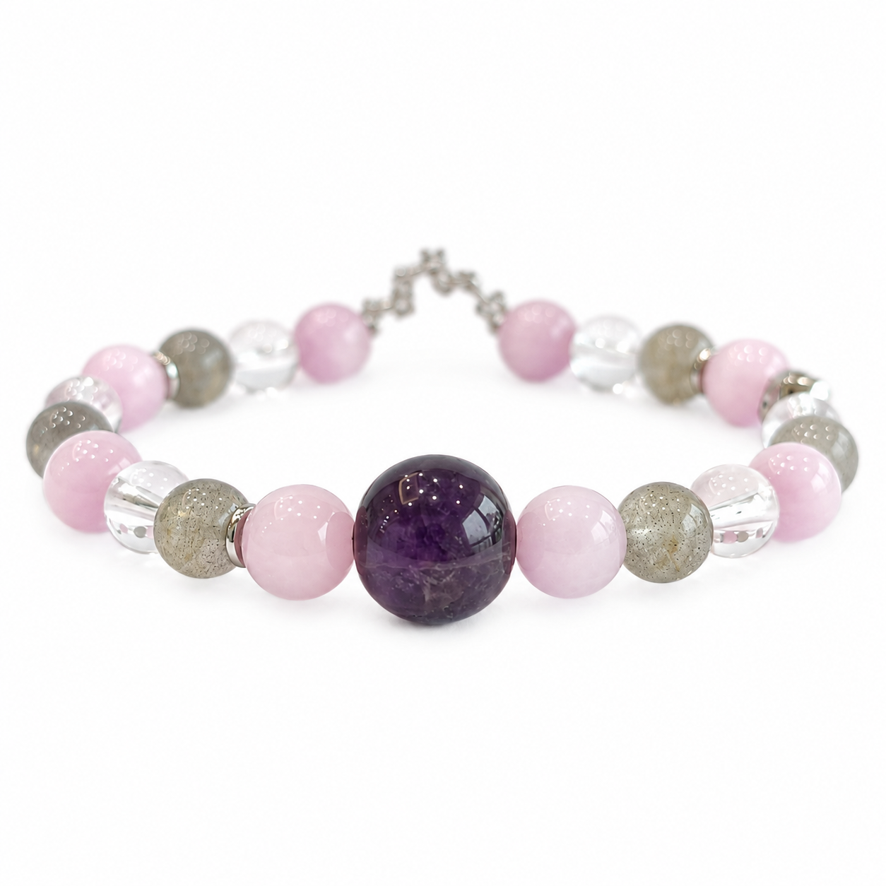 Pisces NFC Crystal Bracelet | Kunzite & Labradorite