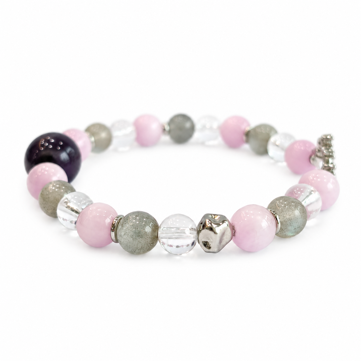 Pisces NFC Crystal Bracelet | Kunzite & Labradorite - Image 3