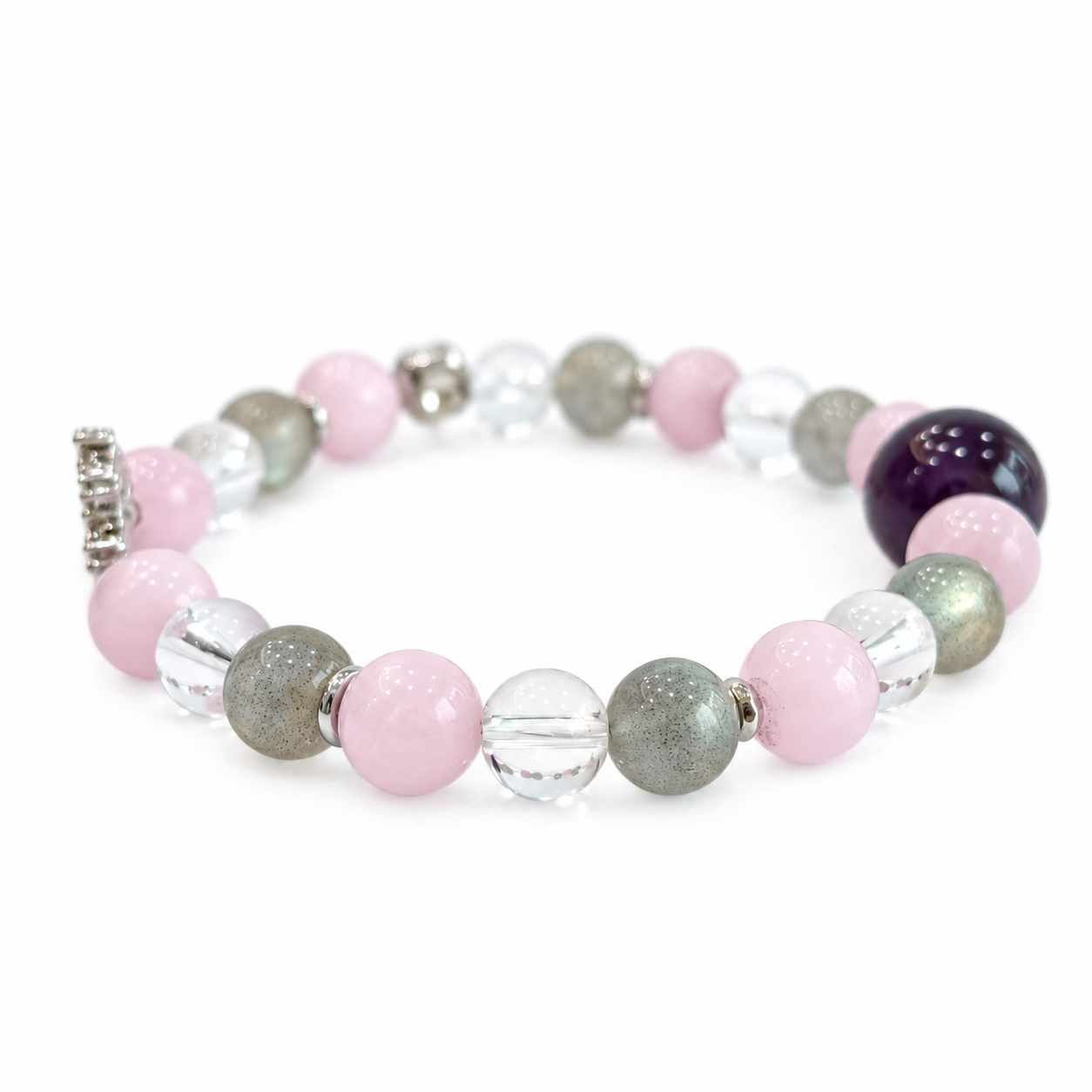Pisces NFC Crystal Bracelet | Kunzite & Labradorite - Image 2