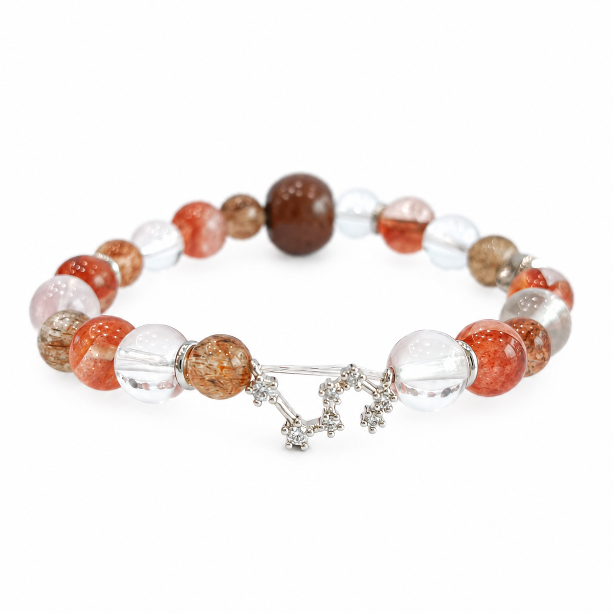 Leo NFC Crystal Bracelet | Super Seven & Red Hematoid - Image 2