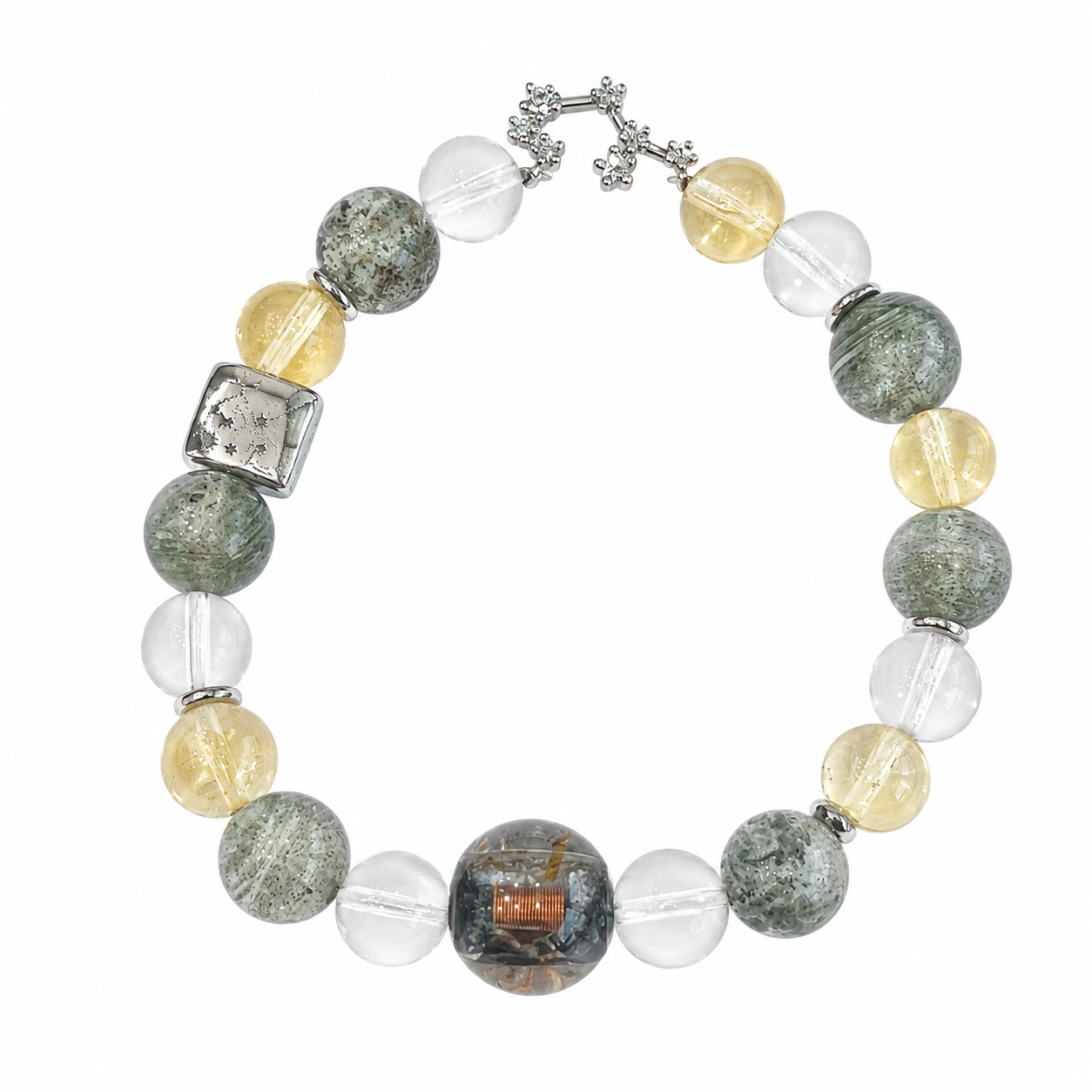 Sagittarius NFC Crystal Bracelet | Green Phantom Quartz - Image 5