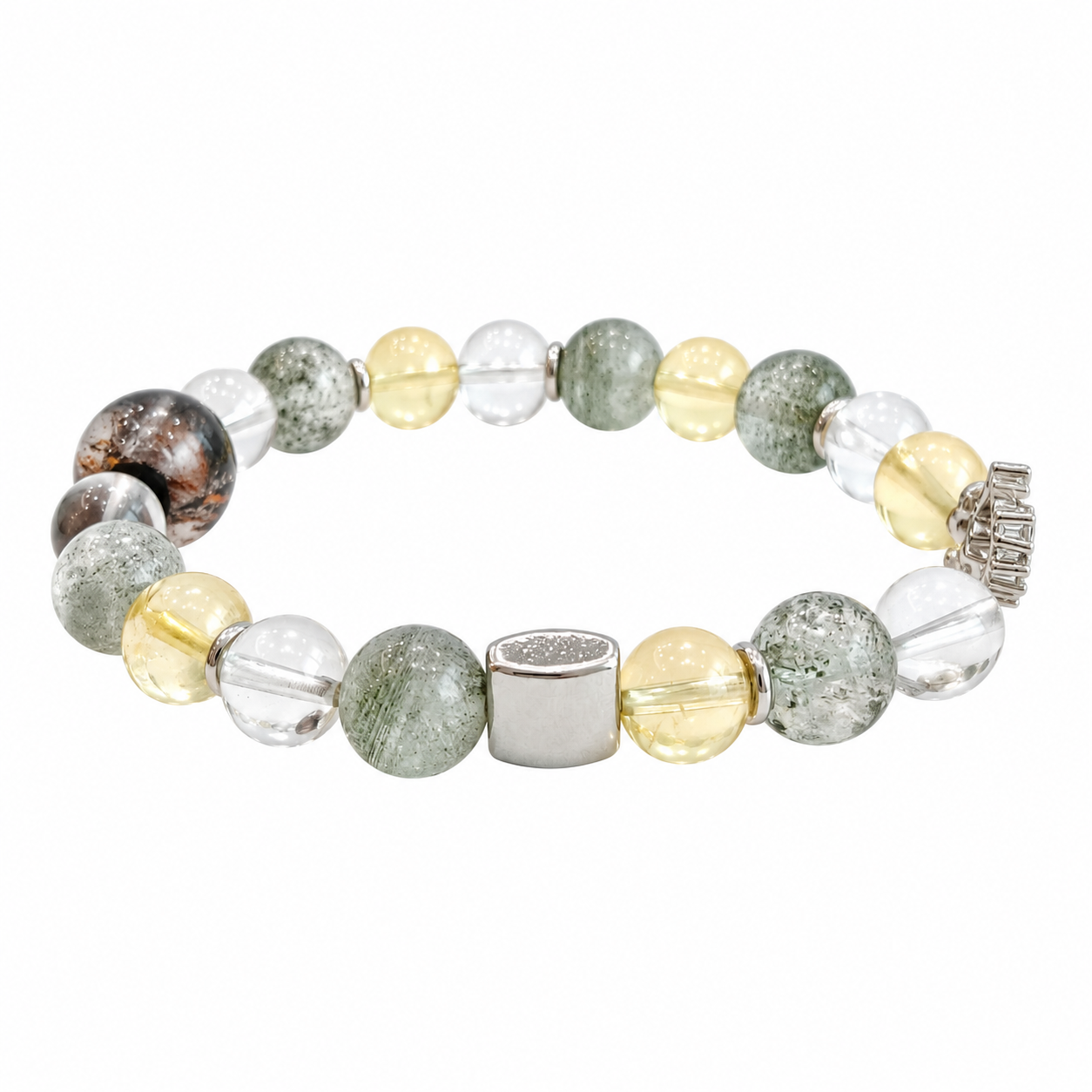 Sagittarius NFC Crystal Bracelet | Green Phantom Quartz - Image 4