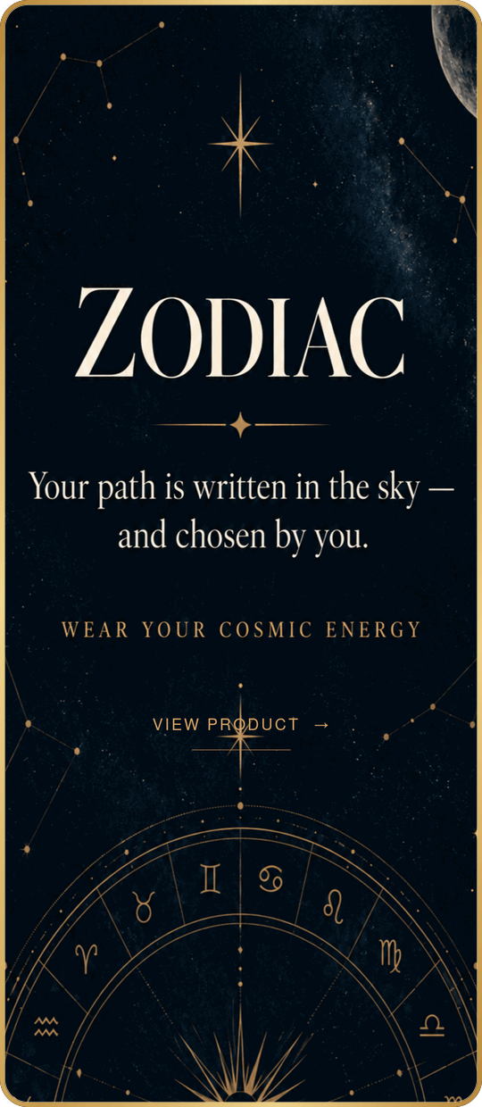 Zodiac Bracelets collection quote